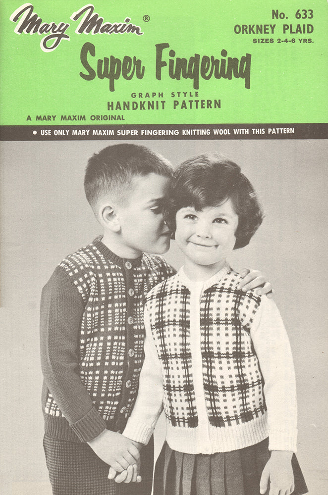 Modèle de cardigan à carreaux des Orcades