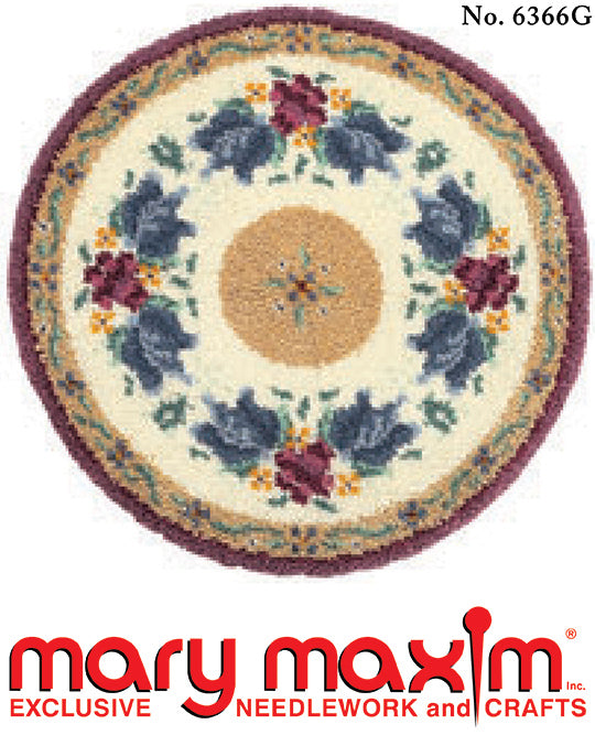 Rose Garland Rug Pattern