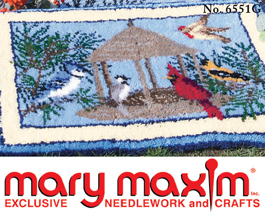 Modèle de tapis d'oiseaux d'hiver