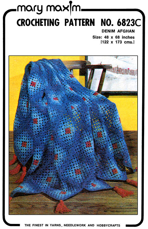 Modèle afghan en denim