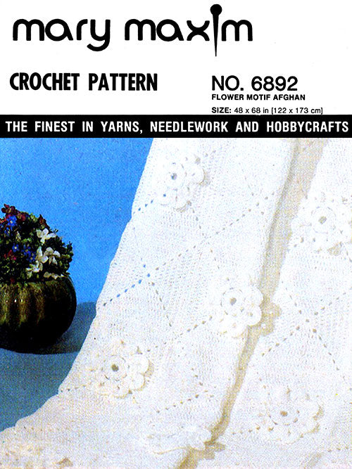 Motif floral motif afghan