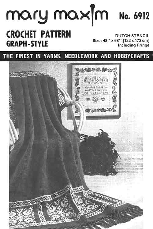 Modèle afghan de pochoir hollandais