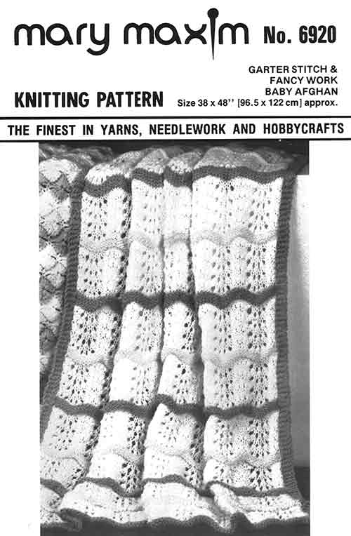 Point Mousse & Travail Fantaisie Motif Bébé Afghan