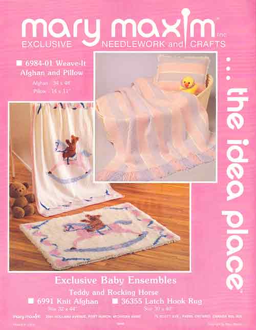 Cheval à bascule/Teddy motif afghan