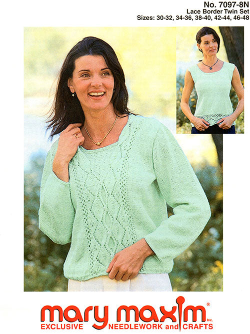 Lace Border Twin Set Pattern