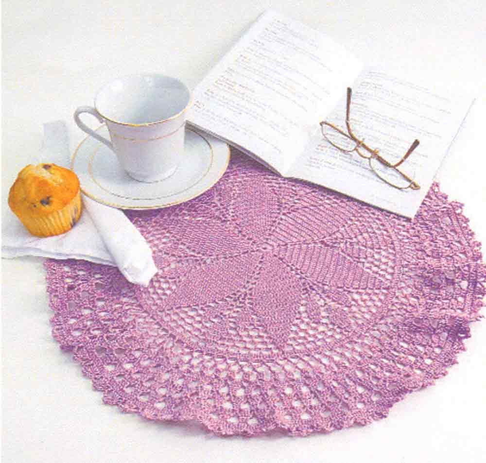 Modèle de napperon tournesol