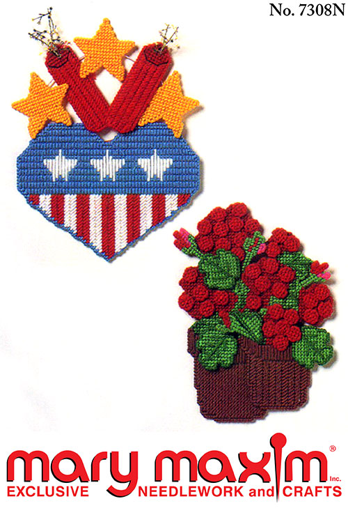 Americana and Geranium Sign Pattern