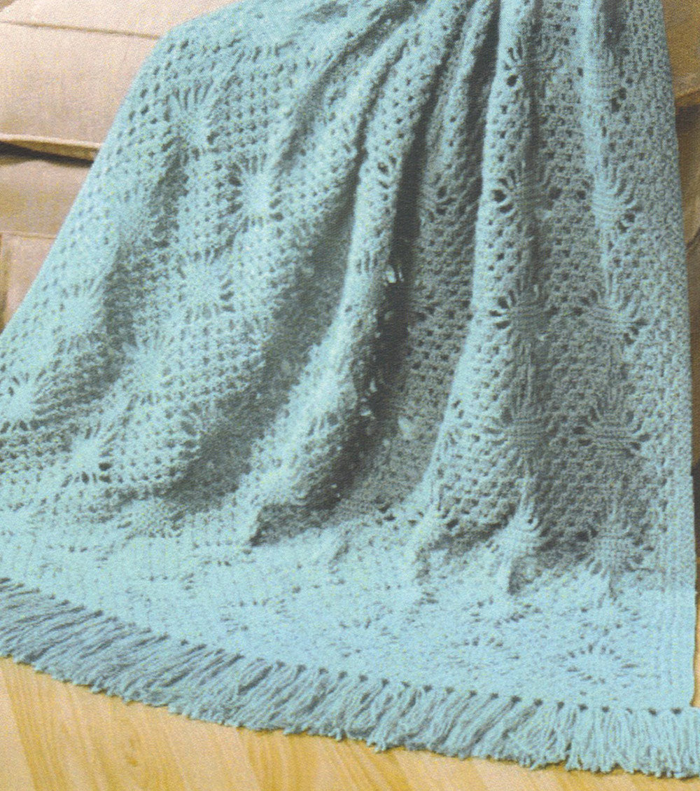 Lacy Diamonds Throw Pattern