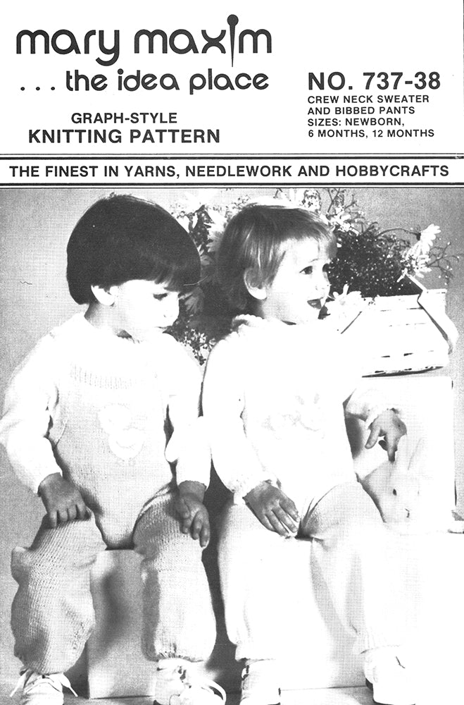 Crew Neck Sweater & Ribbed Pants Pattern