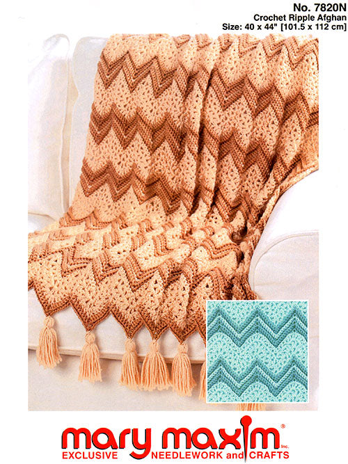 Modèle afghan d’ondulation au crochet