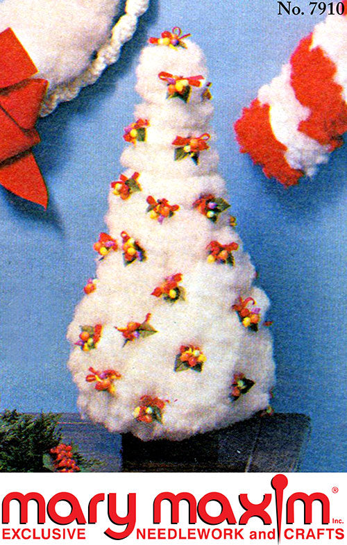 Modèle d'arbre de Noël en macramé