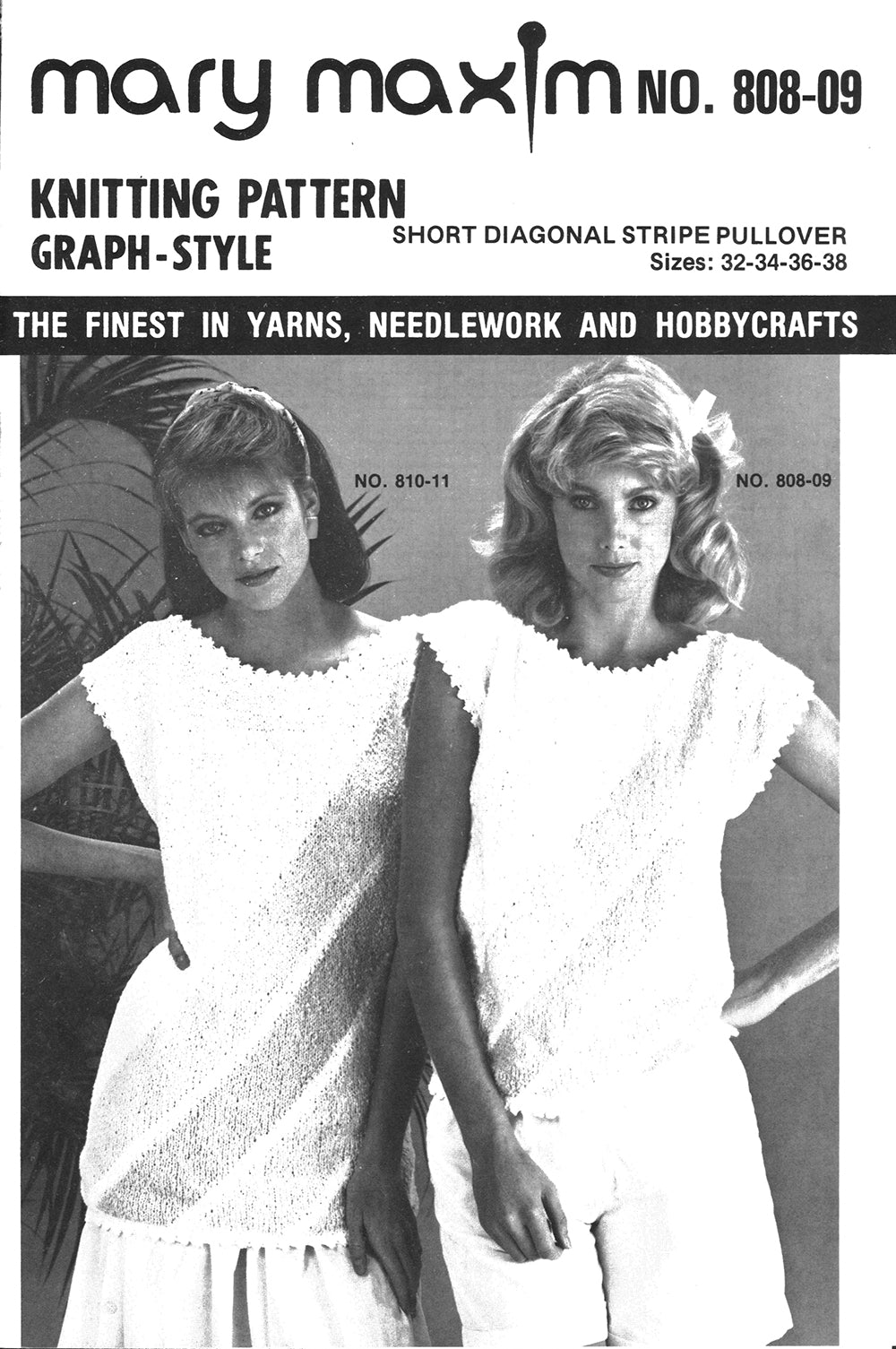 Short Diagonal Stripe Pullover Pattern