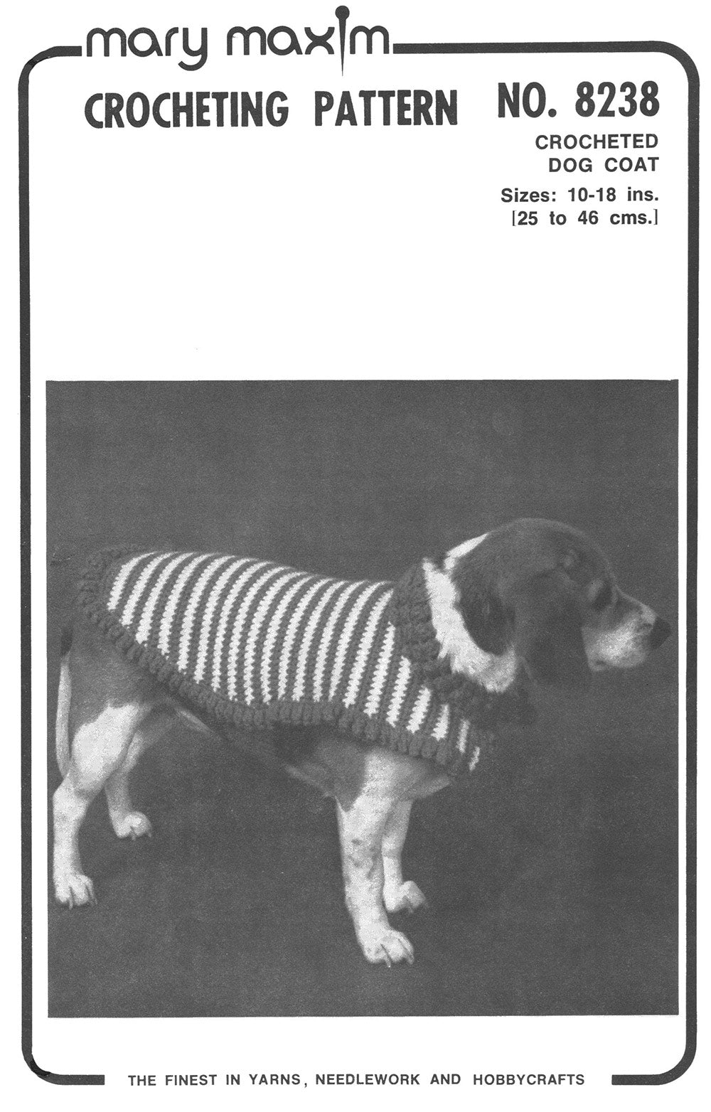 Modèle de manteau de chien au crochet