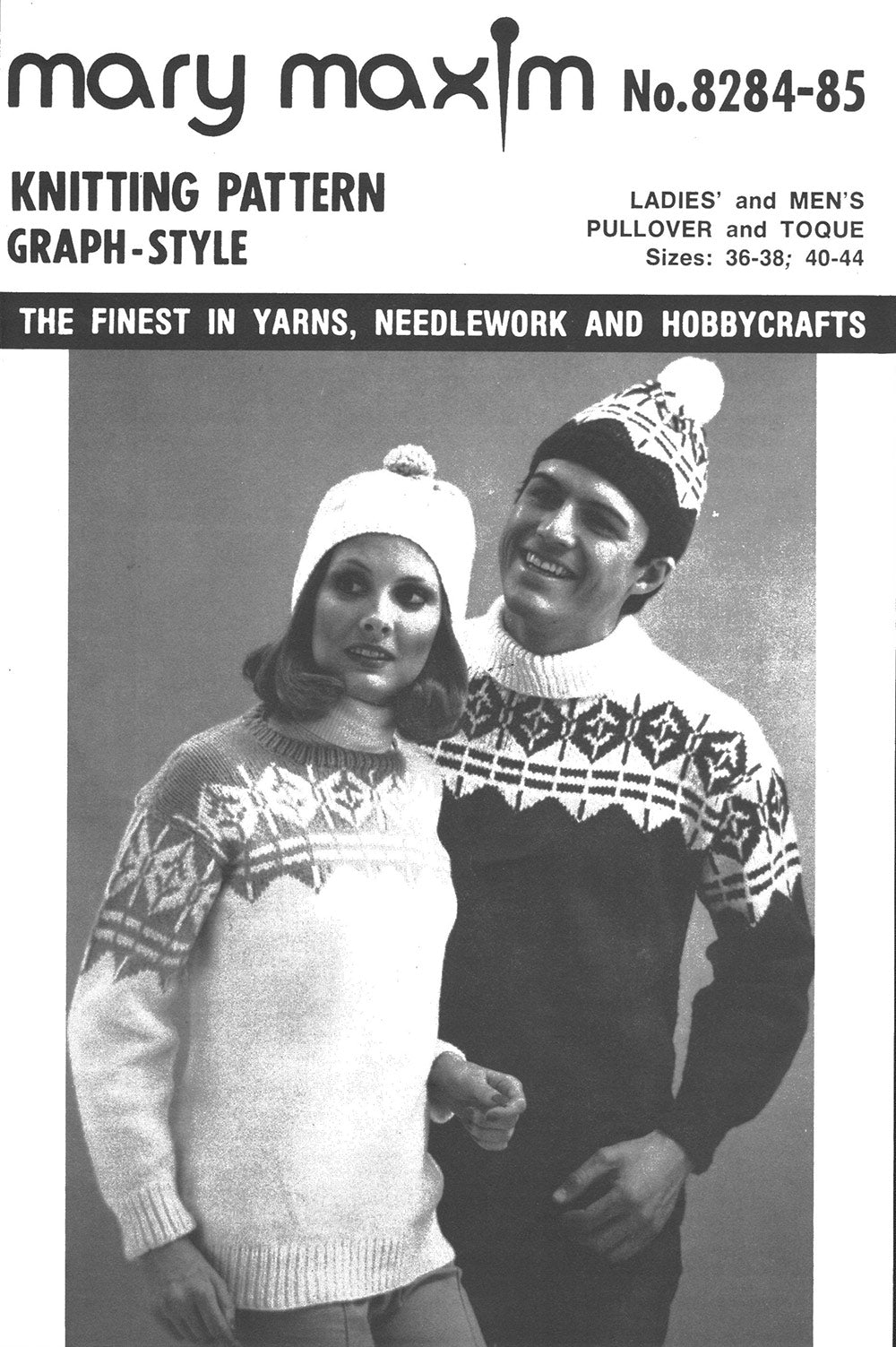 Ladies' & Men's Ski 'N Skate Pullover & Toque Pattern