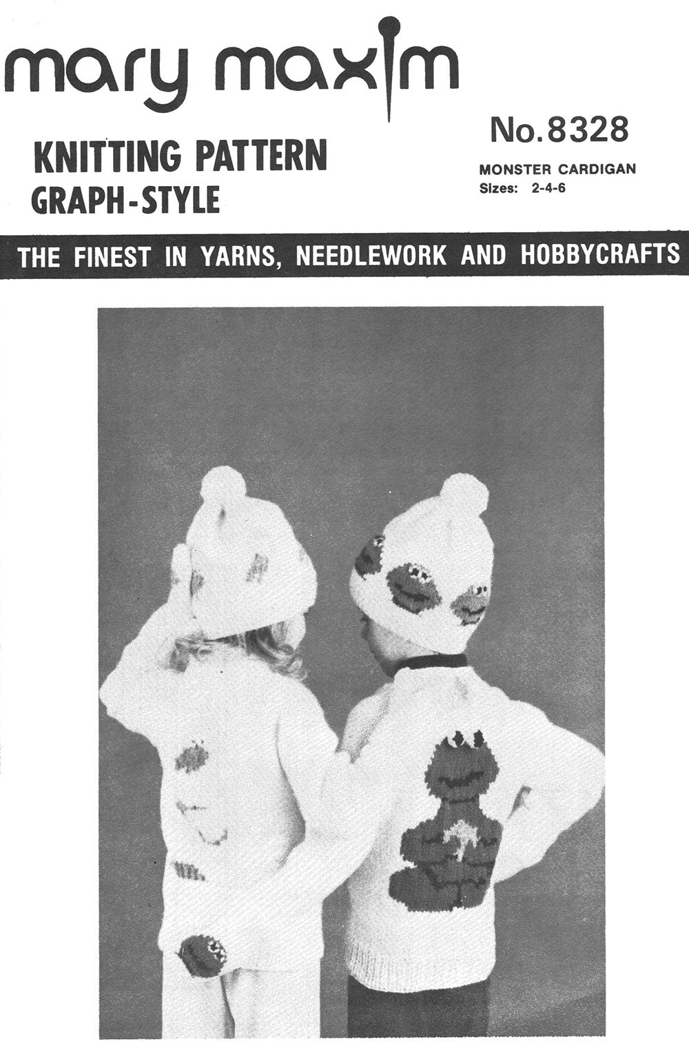 Modèle de cardigan monstre (tailles 2-4-6)