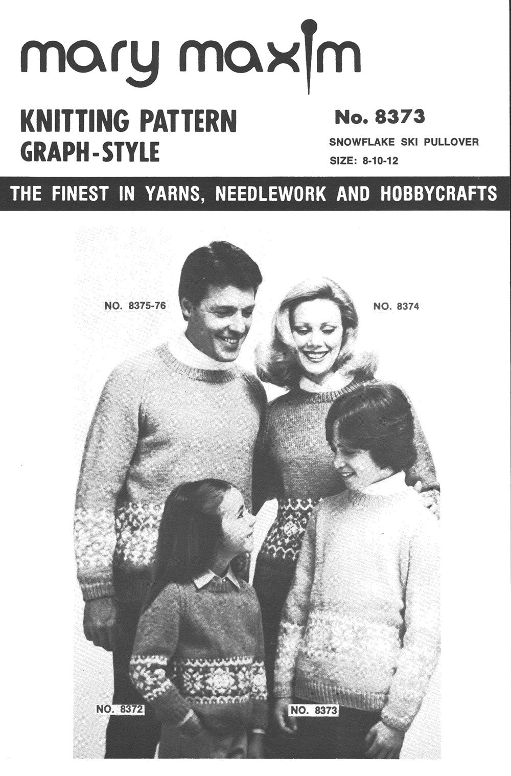 Modèle de pull de ski flocon de neige