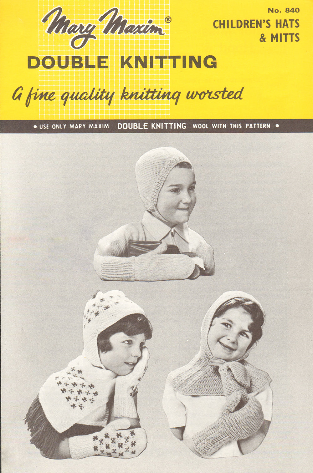 Modèle de chapeaux et mitaines pour enfants