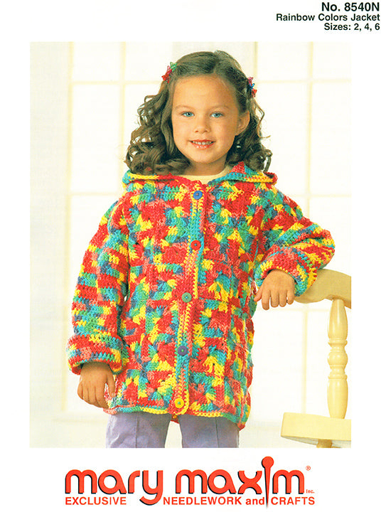 Modèle de veste aux couleurs arc-en-ciel