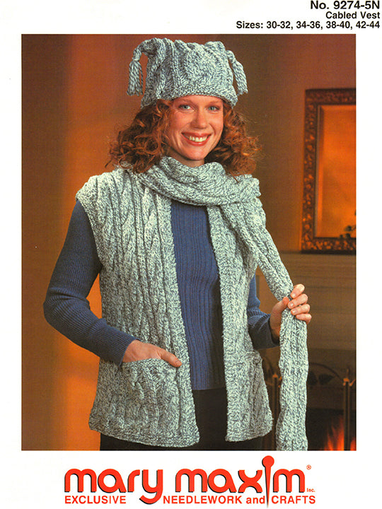 Modèle de gilet câblé