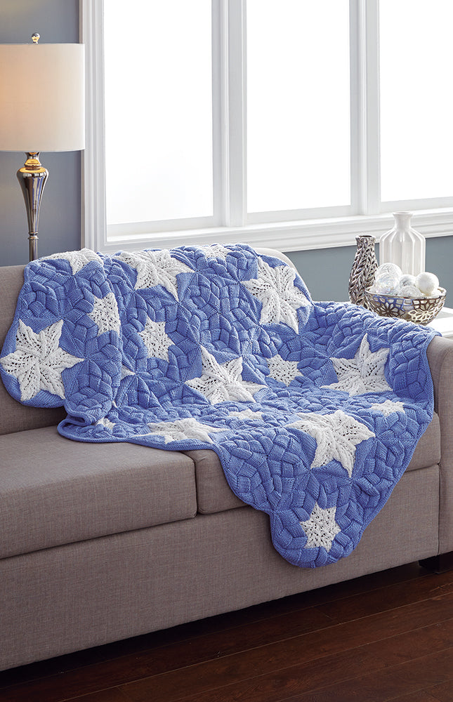 Snowflake Entrelac Throw Pattern