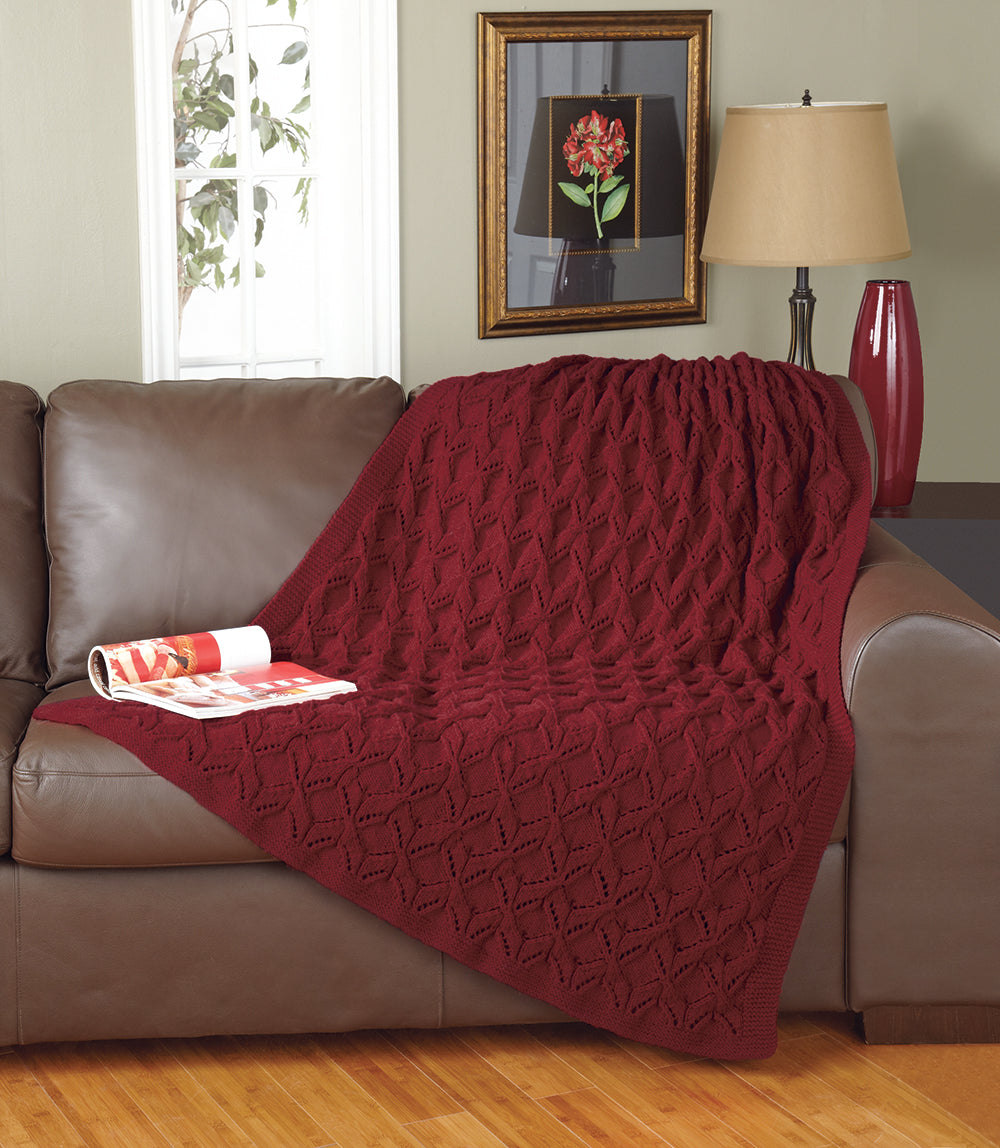 Double Diamonds Throw Pattern