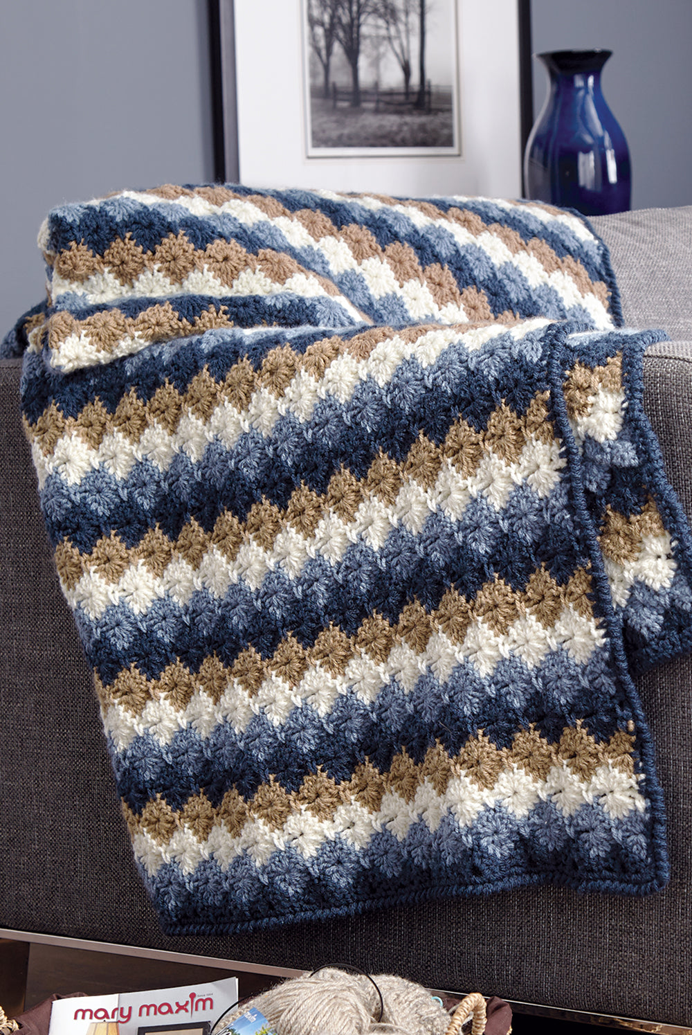 Catherine Wheel Throw Pattern