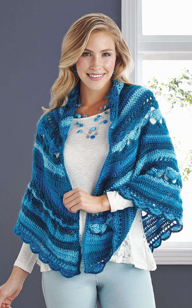 Shells and Stripes Shawl Pattern