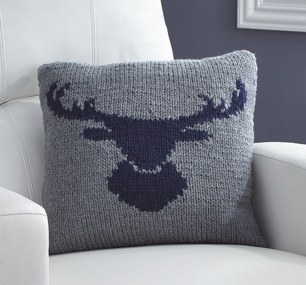 Stag Head Pillow Cover Pattern