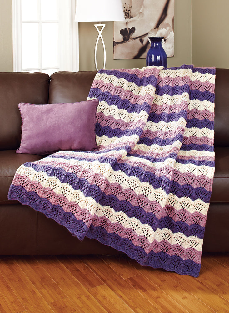 Lace Ripple Throw Pattern