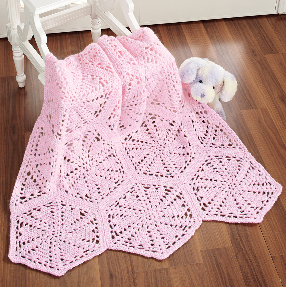 Hexagon Hearts Blanket Pattern