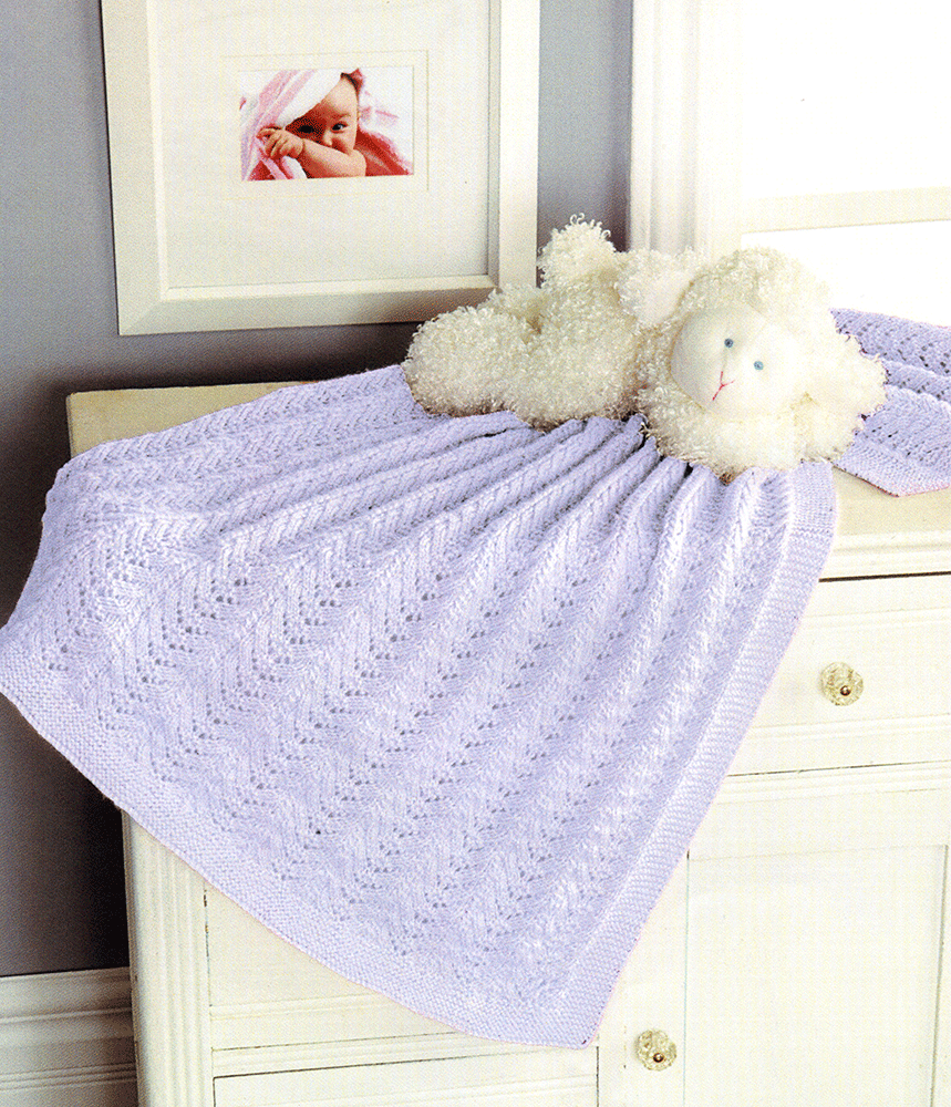 Modèle de couverture à chevrons en dentelle