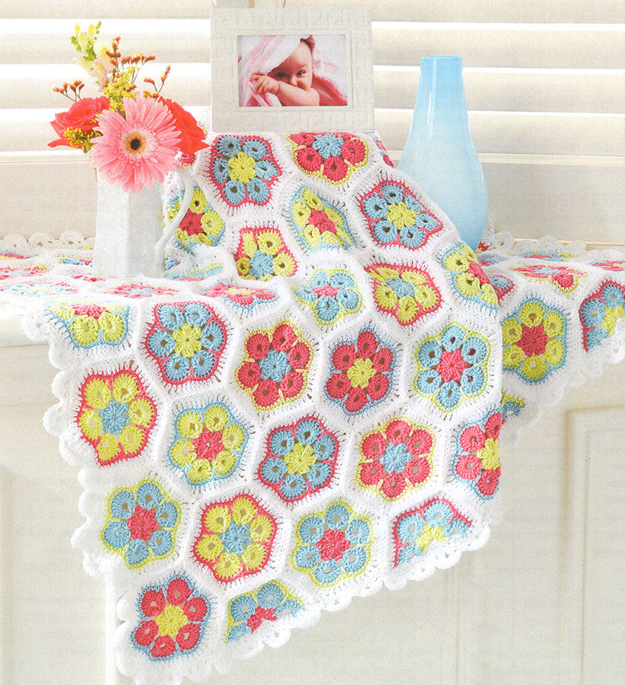Baby Flowers Blanket Pattern