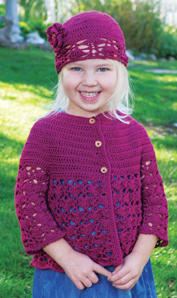 Fresh Shell Cardigan & Hat Pattern
