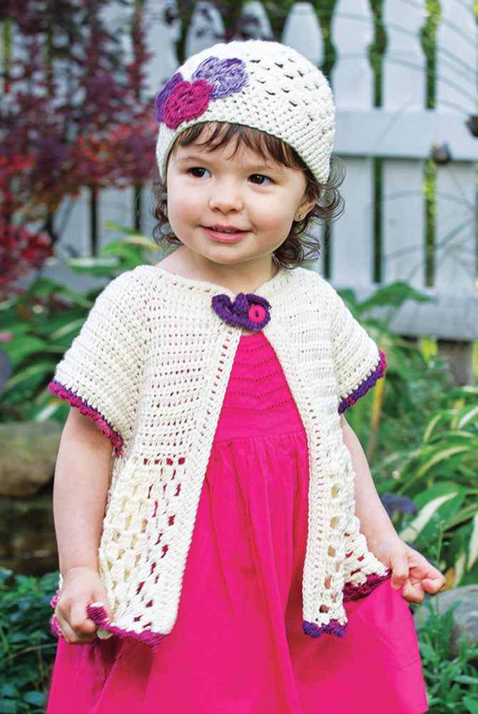 Flower Cardigan & Hat Pattern