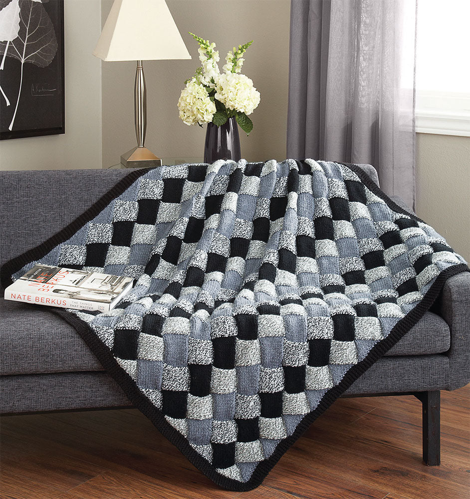 Ragg Entrelac Throw Pattern