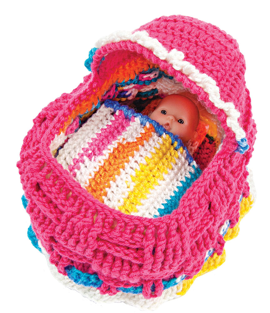 Brights Cradle Purse to Crochet Pattern