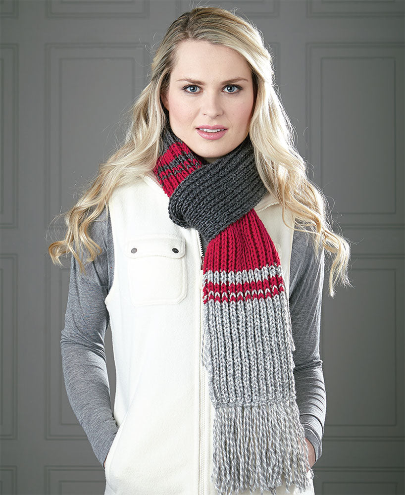 Learn to Rib Scarf Pattern