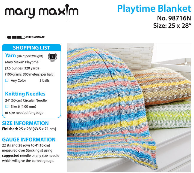 Playtime Blanket Pattern