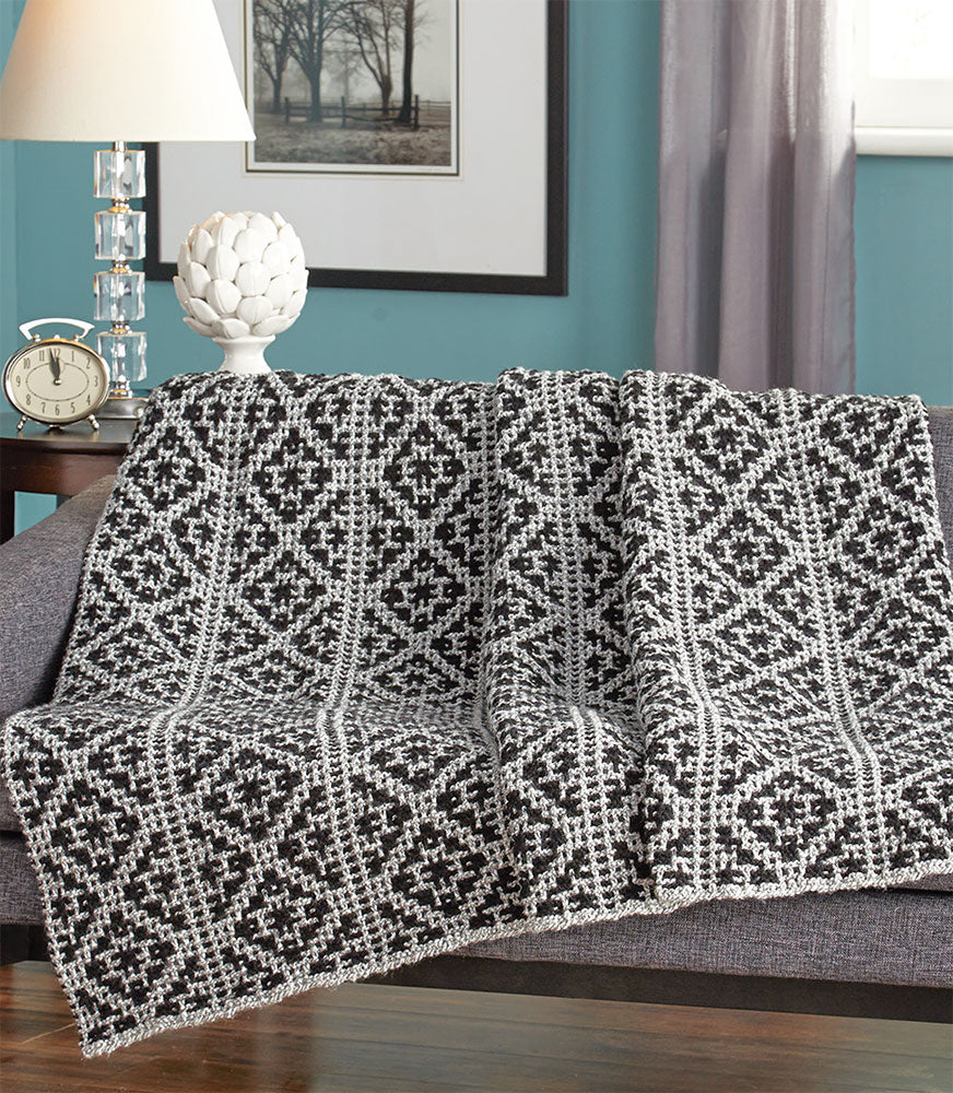 Mosaic Tiles Throw Pattern