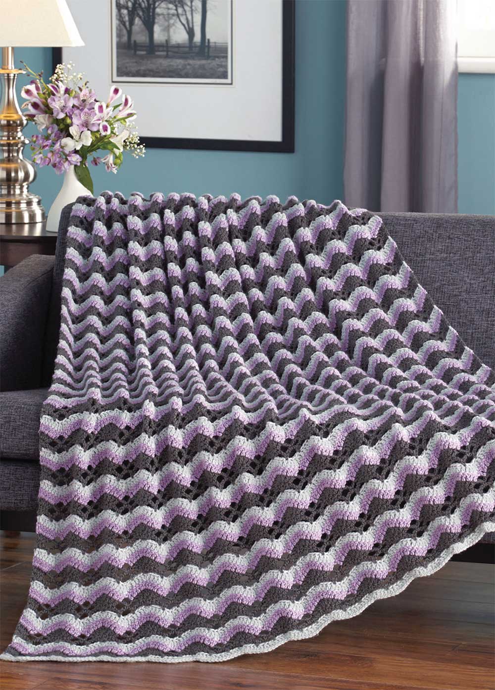 Twilight Shells Throw Pattern