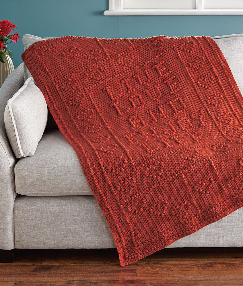 Live, Love and Enjoy Afghan Pattern