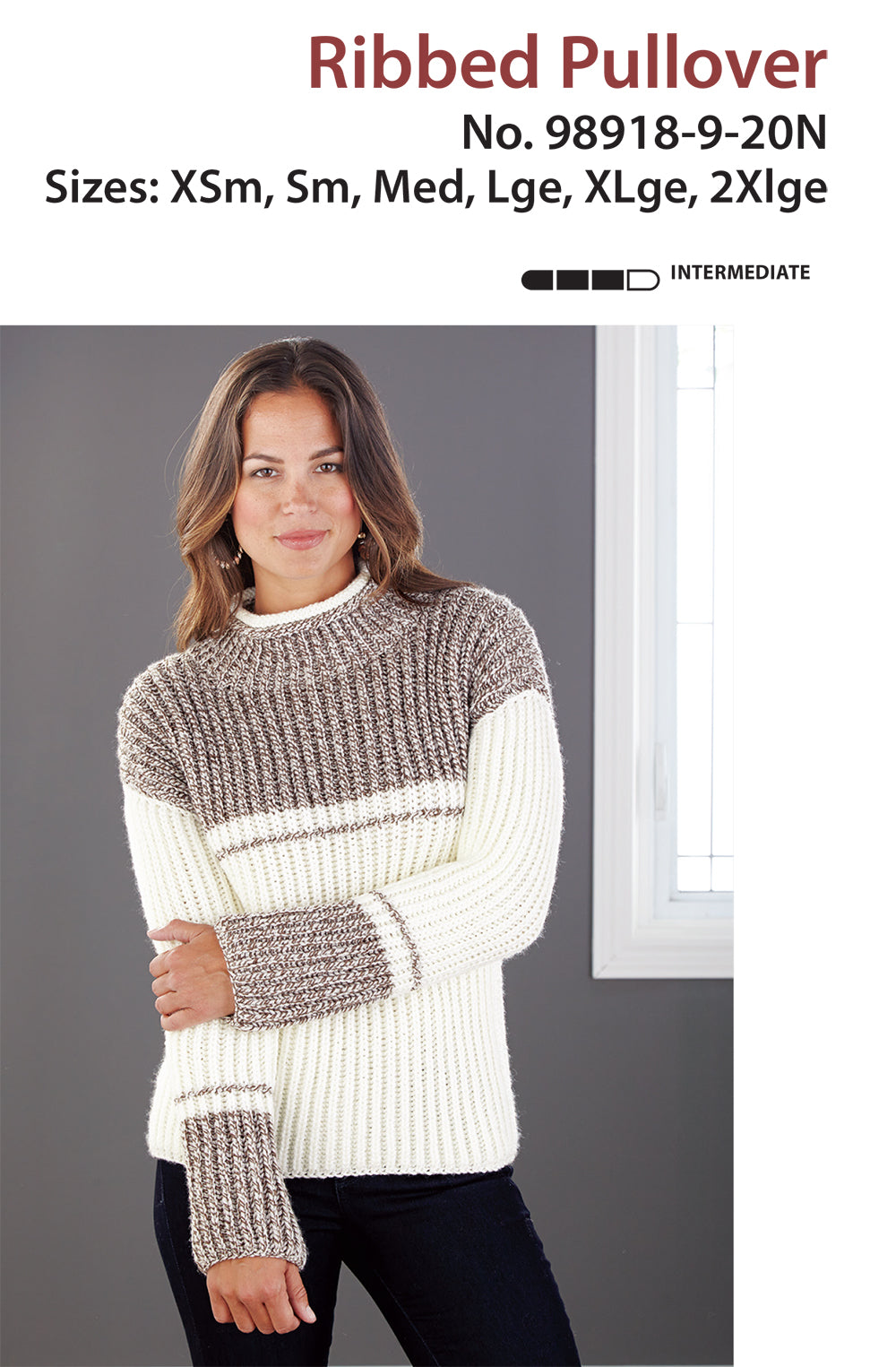 Ribbed Pullover - Pattern Only