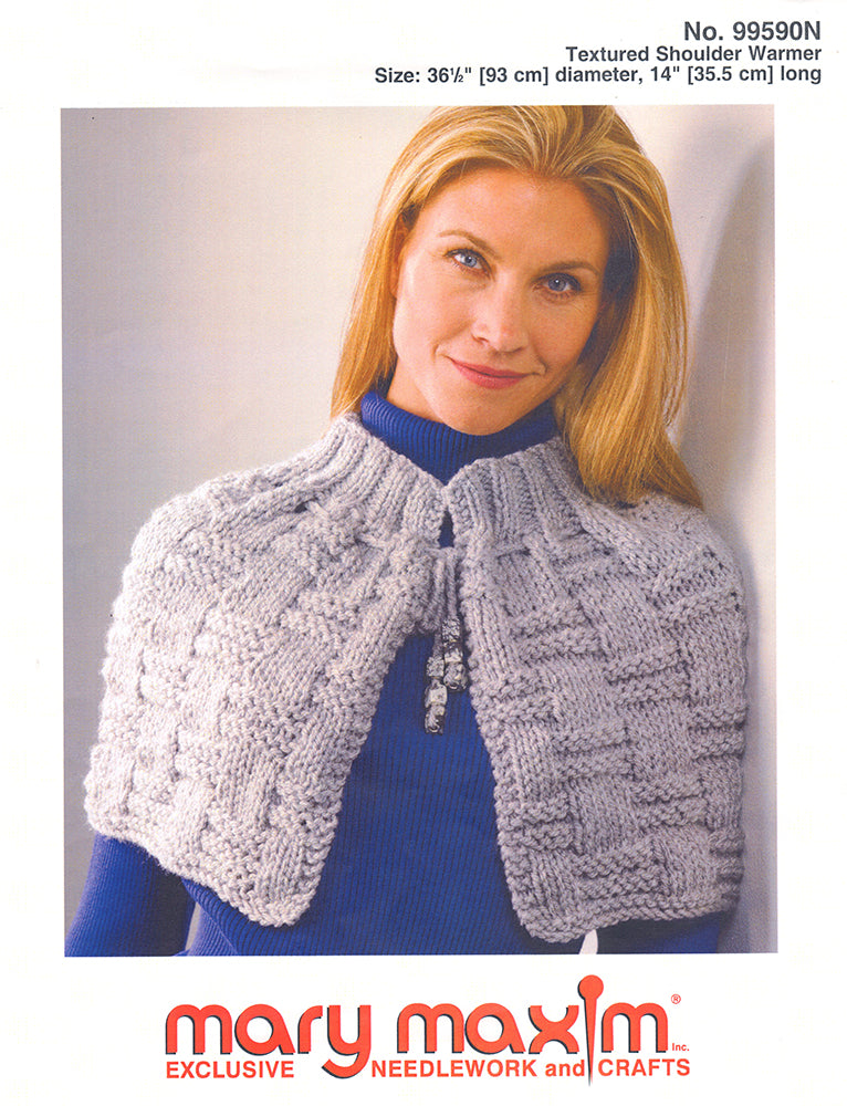 Textured Shoulder Warmer Pattern – Mary Maxim Ltd