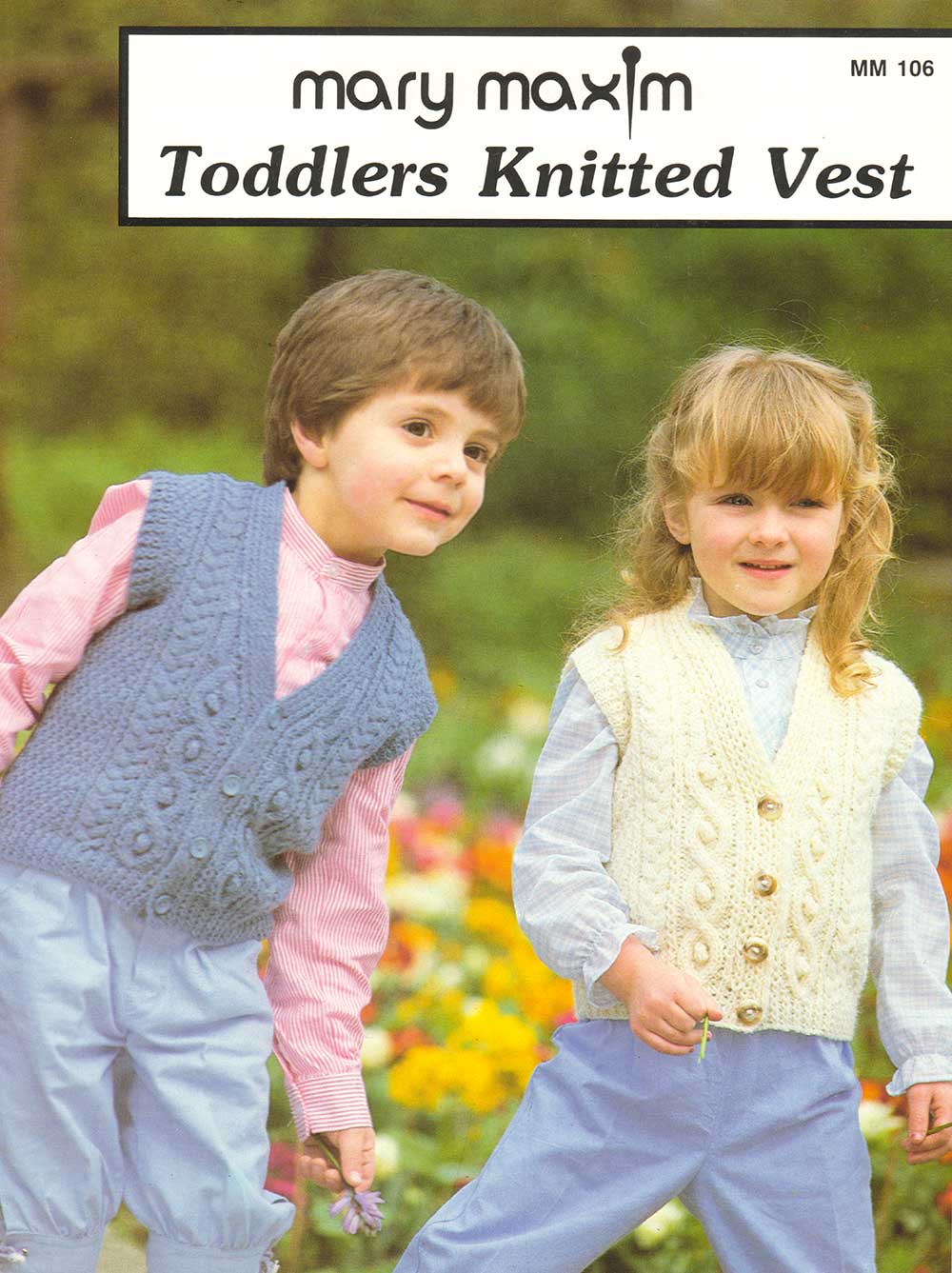 Modèle de gilet tricoté pour tout-petits