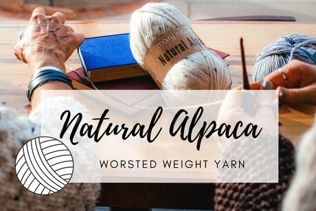 Natural Alpaca Yarn  |  Worsted Weight Economical Luxury Yarn