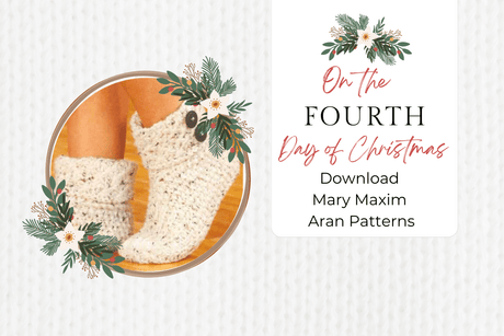 Free Aran Yarn Patterns | 12 Days of Christmas