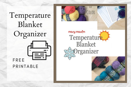 Crochet Temperature Blanket Organizer | Free Printable