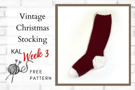Vintage Christmas Stocking KAL Week 3