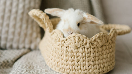 knitted basket