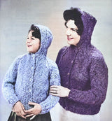 Jean & Joan Hooded Cardigans Pattern
